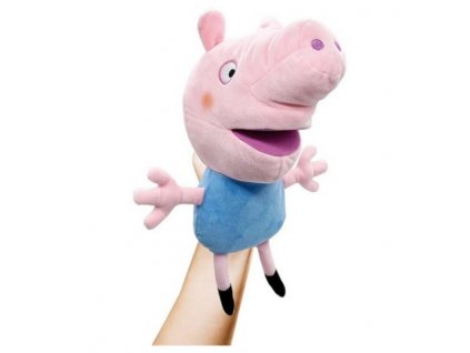 Plyšový maňásek Peppa Pig se zvukem Tom 28 cm
