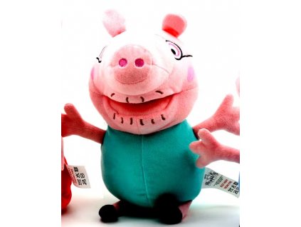 Plyšový maňásek Peppa Pig se zvukem Táta 28 cm