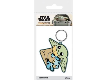 Klíčenka The Mandalorian Yoda Grougus friend gumová