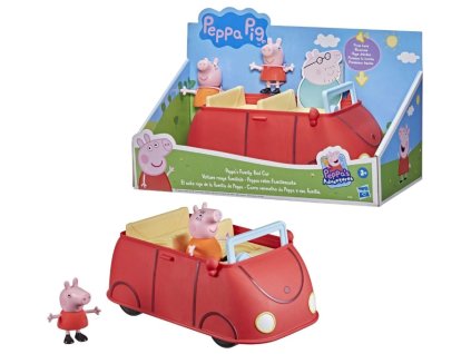 Peppa Pig Červené auto se 2 figurkami