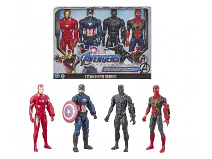 Figurky Marvel Avengers Titan Heroes Series Iron Man, Captain America, Black Panther, Iron Spider