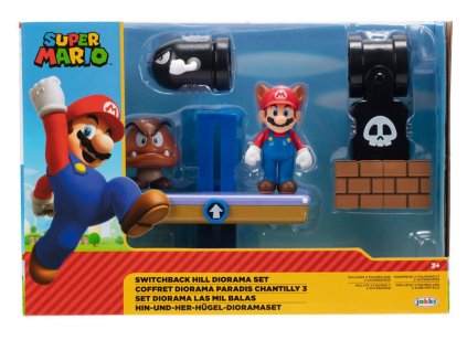 Super Mario Switchback Hill Diorama Set