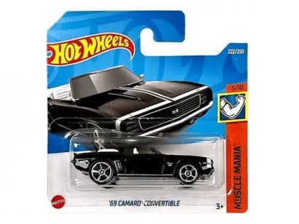 Hot Wheels 69 Camaro Convertible Black