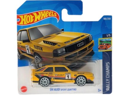 Hot Wheels 84 Audi Sport Quattro Yellow