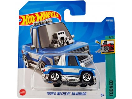 Hot Wheels Toond 83 Chevy Silverado modré Nové