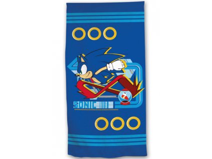 Osuška Sonic The Hedgehog Sonic modrá 140x70 cm