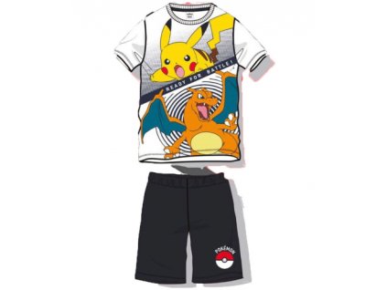 Dětský pyžamový set Pokémon triko a kraťasy 4roky