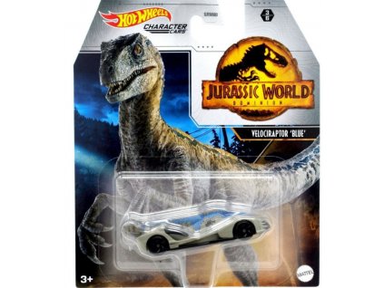 Hot Wheels Jurský svět Velociraptor Blue