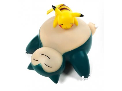 Lampička Pokémon spící Pikachu a Snorlax