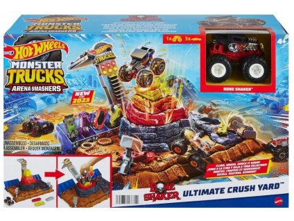 Hot Wheels Monster Trucks Arena Bone Shaker Ultimate Crush Yard Nové2