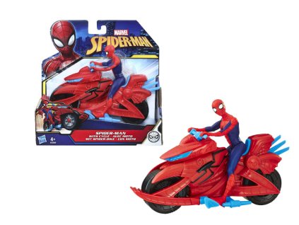 Figurka Marvel Spider Man Spider man na motorce 10cm