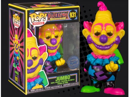 Funko Pop! 931 Killer Klowns From Outer Space Jumbo Black Light