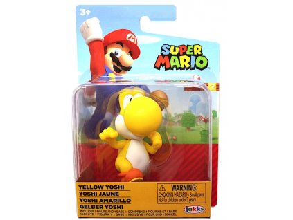 Figurka Super Mario Yoshi žlutý 6cm