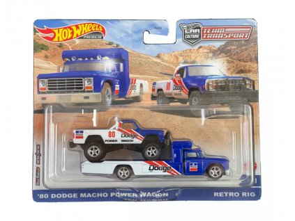 Hot Wheels Premium Car Culture Team Transport 80 Dodge Macho Power Wagon