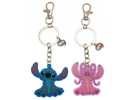 Klíčenka Lilo a Stitch Stitch a Angel 2ks