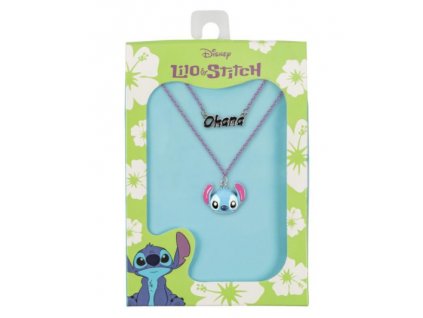 Řětízek s přívěskem Lilo a Stitch Stitch Ohana