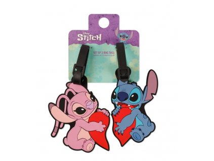 Štítek na zavazadla Lilo a Stitch Stitch a Angel 2ks