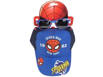 Set Kšiltovka a sluneční brýle Spider man 1962 vel. 53cm Nové