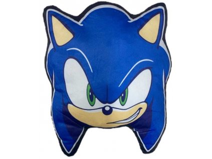 Polštář Ježek Sonic 3D 33x29cm