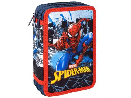 Penál Marvel Spider Man trojitý s výbavou