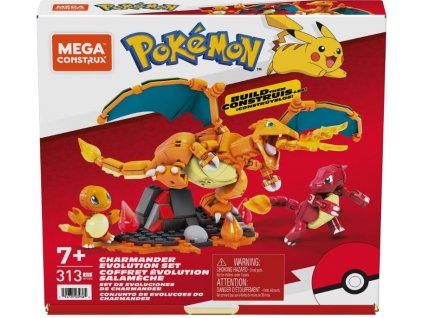 Mega Construx Pokémon Charmander Evolution set Nové