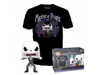 Funko Set 808 Nightmare Before Christmas Jack Skellington Glows in dark a tričko vel. M