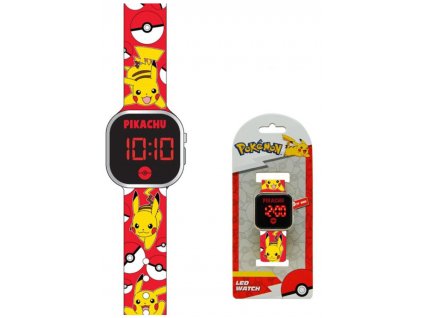 Dětské hodinky Pokémon Pikachu červené