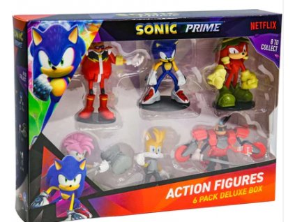 Figurky Ježek Sonic Prime Deluxe 8ks 7cm Nové