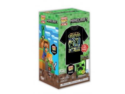 Funko set Minecraft minifigurka Creeper a dětské tričko vel.M