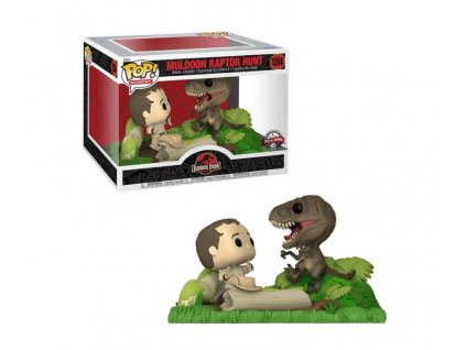 Funko Pop! 1204 Jurassic Park Muldoon Raptor Hunt