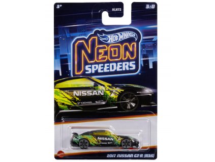 Hot Wheels Neon Speeders 2017 Nissan GT R