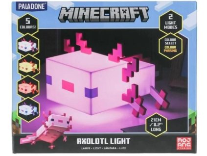 Lampička Minecraft Axolotl