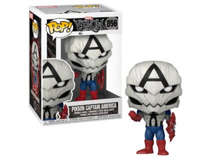 Funko Pop! 856 Marvel Venom Poison Captain America Nové