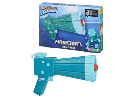 Vodní pistole Nerf Super Soaker Minecraft Glow Squid