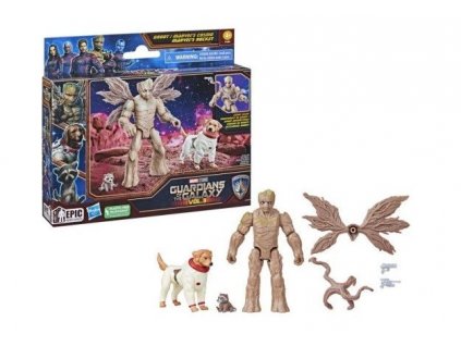 Figurky Marvel Guardians Of The Galaxy Vol.3 Epic Hero Groot, Marvels Cosmo, Marvels Nové