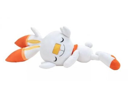 Plyšová hračka Pokémon Spící Scorbunny 45cm