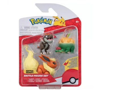 Figurky Pokémon Battle Flareon, Appletun a Tyrunt
