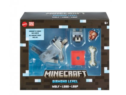 Figurka Minecraft Diamond Level Wolf