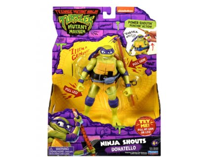 Figurka Teenage Mutant Ninja Turtles Mutant Mayhem Donatello Ninja Shouts Nové