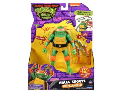 Figurka Teenage Mutant Ninja Turtles Mutant Mayhem Michelangelo Ninja Shouts