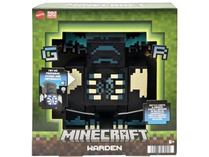 Figurka Minecraft Warden se zvukem a světlem