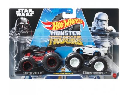 Hot Wheels Monster Trucks Demolition Doubles Star Wars Darth Vader Vs Stromtrooper