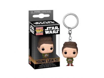 Klíčenka Funko Pocket Pop! Disney Star Wars ObiWan Kenobi Young Leia