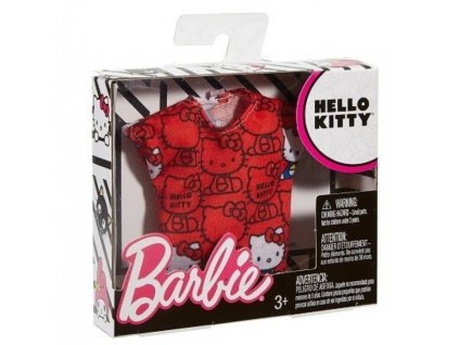 Barbie obleček Hello Kitty tričko červené