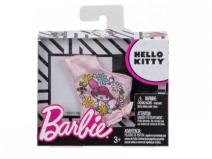 Barbie obleček Hello Kitty tričko květiny