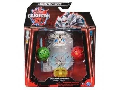 Bakugan Starter Pack Special Attack Hammerhead, bruiser, ventri Nové