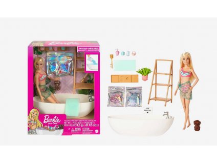 Barbie a koupel s mýdlovými konfetami Nové