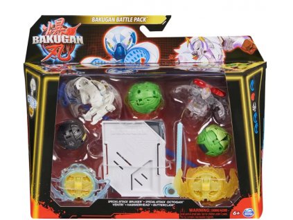 Bakugan Speciální útok Bruiser, octogan, ventri, hammerhead, butterclaw