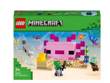 LEGO 21247 Minecraft Dům Axolotlů