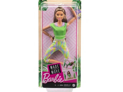 Barbie V pohybu v zeleném topu1